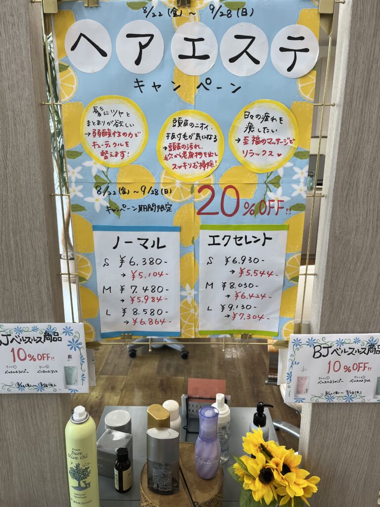 ヘアエステキャンペーン
