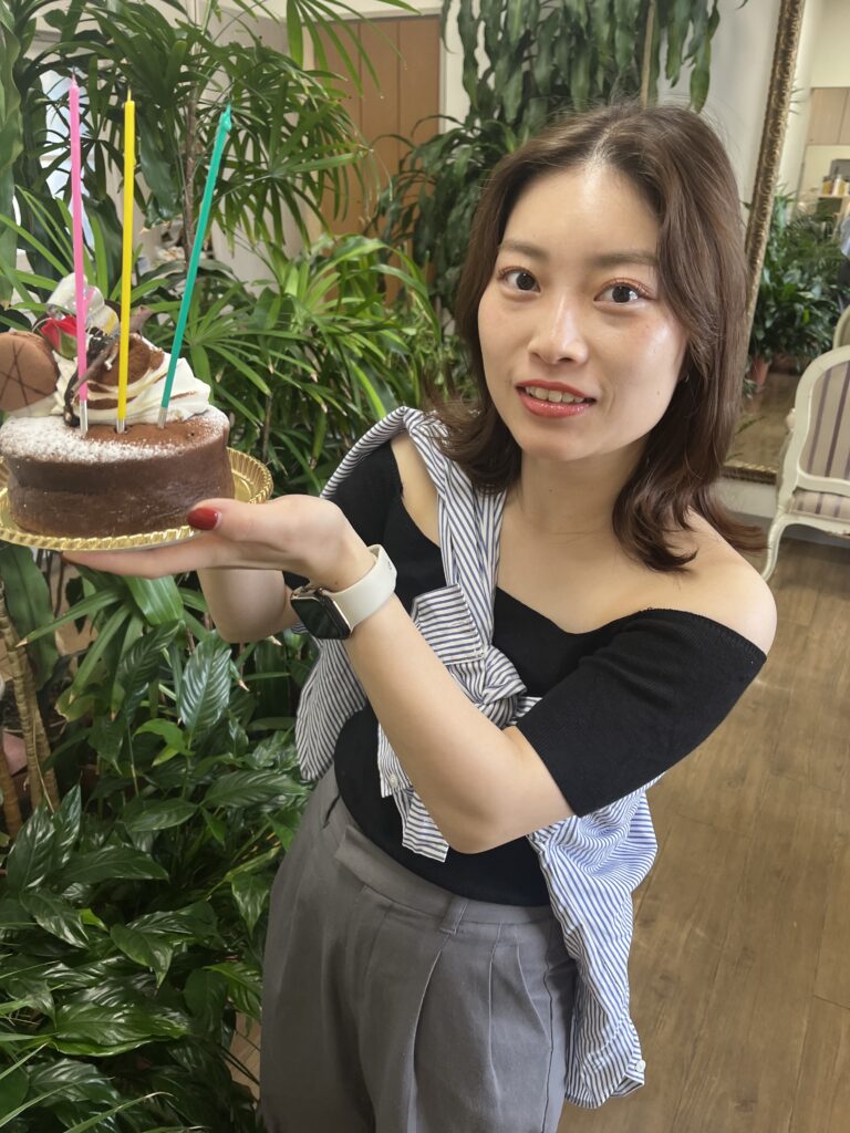 ケーキでお祝い🎂